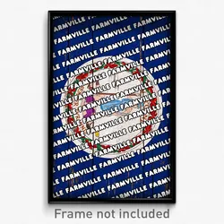 Farmville Virginia Poster (VA City Souvenir 11x17 Town Print)
