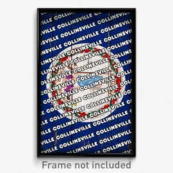 Collinsville Virginia Poster (VA City Souvenir 11x17 Town Print)