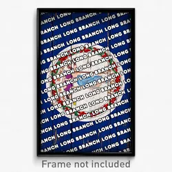 Long Branch Virginia Poster (VA City Souvenir 11x17 Town Print)