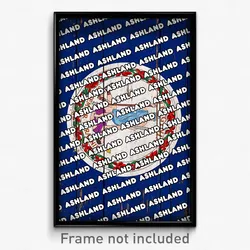 Ashland Virginia Poster (VA City Souvenir 11x17 Town Print)