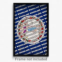 Woodlake Virginia Poster (VA City Souvenir 11x17 Town Print)
