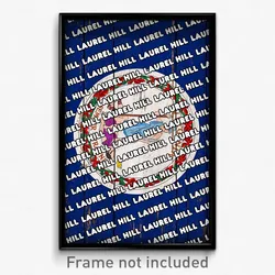 Laurel Hill Virginia Poster (VA City Souvenir 11x17 Town Print)