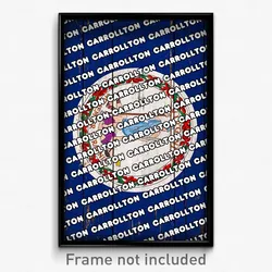 Carrollton Virginia Poster (VA City Souvenir 11x17 Town Print)