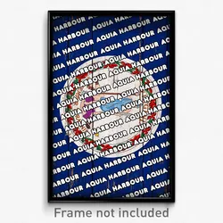 Aquia Harbour Virginia Poster (VA City Souvenir 11x17 Town Print)