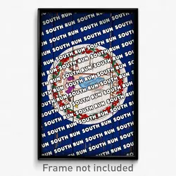 South Run Virginia Poster (VA City Souvenir 11x17 Town Print)