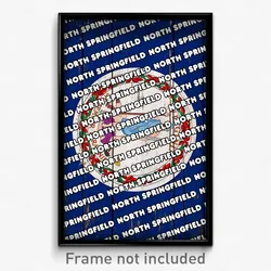 North Springfield Virginia Poster (VA City Souvenir 11x17 Town Print)