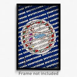 Spotsylvania Courthouse Virginia Poster (VA City Souvenir 11x17 Town Print)