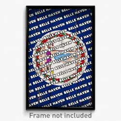 Belle Haven Virginia Poster (VA City Souvenir 11x17 Town Print)