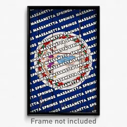 Massanetta Springs Virginia Poster (VA City Souvenir 11x17 Town Print)
