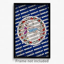Bensley Virginia Poster (VA City Souvenir 11x17 Town Print)