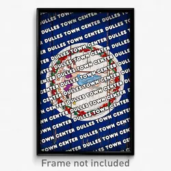 Dulles Town Center Virginia Poster (VA City Souvenir 11x17 Town Print)