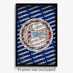 Tazewell Virginia Poster (VA City Souvenir 11x17 Town Print)