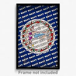 Navy Virginia Poster (VA City Souvenir 11x17 Town Print)