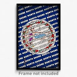 North Shore Virginia Poster (VA City Souvenir 11x17 Town Print)