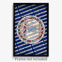 Gloucester Courthouse Virginia Poster (VA City Souvenir 11x17 Town Print)