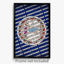 Chincoteague Virginia Poster (VA City Souvenir 11x17 Town Print)