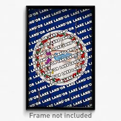 Lake Land'Or Virginia Poster (VA City Souvenir 11x17 Town Print)