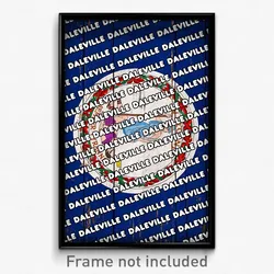 Daleville Virginia Poster (VA City Souvenir 11x17 Town Print)