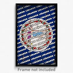 Lebanon Virginia Poster (VA City Souvenir 11x17 Town Print)