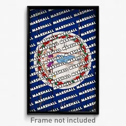 Marshall Virginia Poster (VA City Souvenir 11x17 Town Print)
