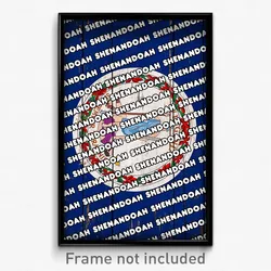 Shenandoah Virginia Poster (VA City Souvenir 11x17 Town Print)