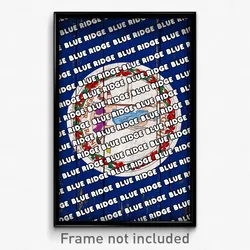 Blue Ridge Virginia Poster (VA City Souvenir 11x17 Town Print)