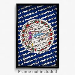 Timberville Virginia Poster (VA City Souvenir 11x17 Town Print)