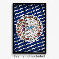 Grottoes Virginia Poster (VA City Souvenir 11x17 Town Print)