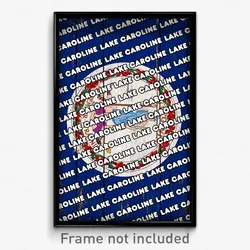 Lake Caroline Virginia Poster (VA City Souvenir 11x17 Town Print)