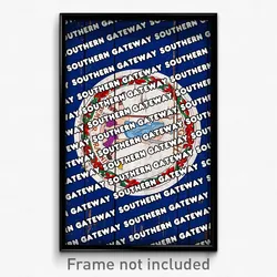 Southern Gateway Virginia Poster (VA City Souvenir 11x17 Town Print)