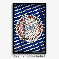 Piney Mountain Virginia Poster (VA City Souvenir 11x17 Town Print)