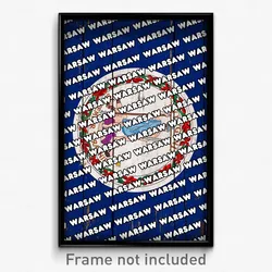 Warsaw Virginia Poster (VA City Souvenir 11x17 Town Print)