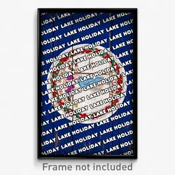 Lake Holiday Virginia Poster (VA City Souvenir 11x17 Town Print)