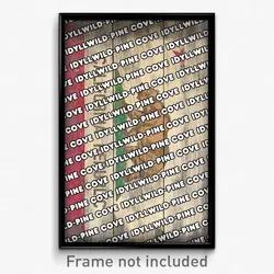 Idyllwild-Pine Cove California Poster (CA City Souvenir 11x17 Town Print)