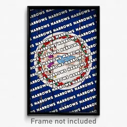 Narrows Virginia Poster (VA City Souvenir 11x17 Town Print)