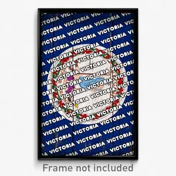 Victoria Virginia Poster (VA City Souvenir 11x17 Town Print)