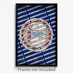 Gordonsville Virginia Poster (VA City Souvenir 11x17 Town Print)