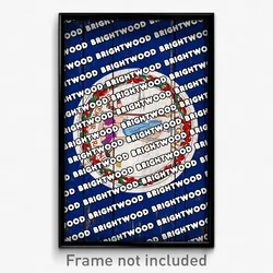 Brightwood Virginia Poster (VA City Souvenir 11x17 Town Print)