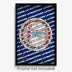 Laymantown Virginia Poster (VA City Souvenir 11x17 Town Print)