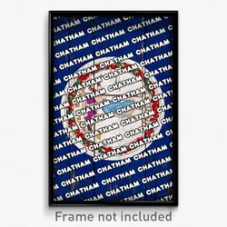 Chatham Virginia Poster (VA City Souvenir 11x17 Town Print)