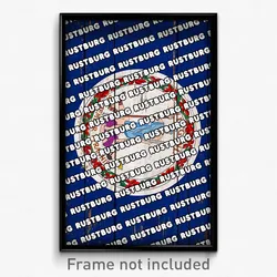Rustburg Virginia Poster (VA City Souvenir 11x17 Town Print)