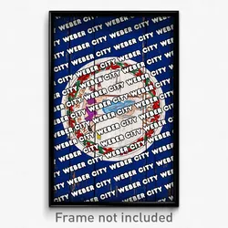Weber City Virginia Poster (VA City Souvenir 11x17 Town Print)