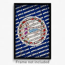Apple Mountain Lake Virginia Poster (VA City Souvenir 11x17 Town Print)