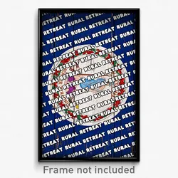 Rural Retreat Virginia Poster (VA City Souvenir 11x17 Town Print)