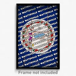 Wattsville Virginia Poster (VA City Souvenir 11x17 Town Print)