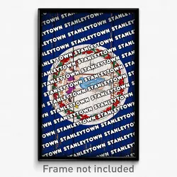 Stanleytown Virginia Poster (VA City Souvenir 11x17 Town Print)