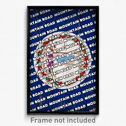 Mountain Road Virginia Poster (VA City Souvenir 11x17 Town Print)