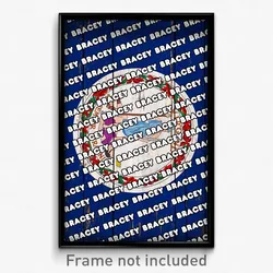 Bracey Virginia Poster (VA City Souvenir 11x17 Town Print)