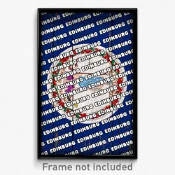 Edinburg Virginia Poster (VA City Souvenir 11x17 Town Print)