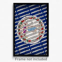 Jonesville Virginia Poster (VA City Souvenir 11x17 Town Print)